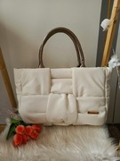 Torebka biała damska pojemna 