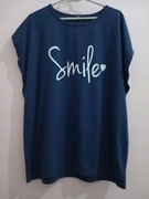 Koszulka niebieska roz.xl/2xl wymiary opis