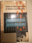 Units of measurement in tables and scales