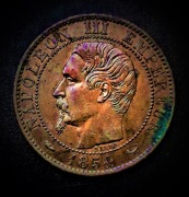 5 CENTIMES---NAPOLEON--III--1854--W--FRANCJA-BŁĘDY