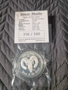 Ghana 5 Cedis 2015 Rok Kozy zgrzewka PROOF nakład 500 sztuk