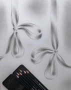 Dwa rysunki ze wstążkami, oryginalny dyptyk