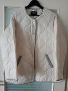 Kremowa kurtka wiosenna, pikowana, rozmiar 44, pudełkowa, manguun