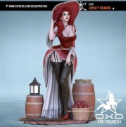 Figurka druk 3D żywica 12K " Redd Waifu standard & NSFW " - 162 mm