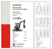 Wacker Neuson 38Z3 EPA3 Parts Catalog Katalog części Nr. Ser. od AG00573