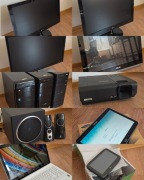 Zestaw monitory, PC, All In One, rzutnik, tablet, laptop, nawigacja