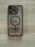 Etui case przezroczysty MagSafe iPhone 16 Pro Max - brązowy