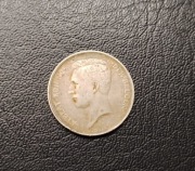 Srebrna moneta 1 Frank Belgia 1910 Albert I .835 5g