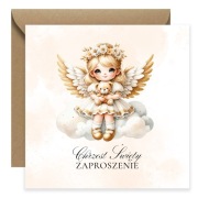 ZAPROSZENIE NA CHRZEST ŚWIĘTY SKŁADANE 15