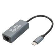 Adapter USB C RJ-45 LAN 1GBPs SILVER MONKEY nieużywany