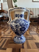 Duży wazon Włocławek / Fajans – ręcznie malowany, piękny stan!