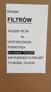 Filtry HEPA i węglowy do oczyszczacza TCL TKJ220F i TKJ225F