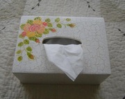 Pudełko na chusteczki chustecznik ręcznie wykonany handmade