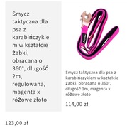 Smycz taktyczna dla psa wysokiej jakości 1.2m długości 