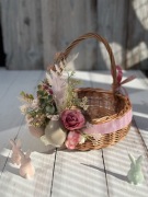 Koszyk na Wielkanoc, wiklinowy koszyczek na święconkę