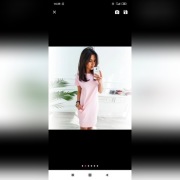 Sukienka na lato różowa pudrowy róż r. S