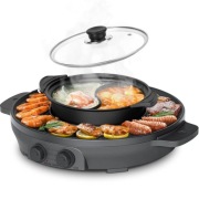 Hot Pot i grill elektryczny hotpot 2000 W grill elektryczny 2 w 1