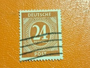 DEUTSCHE POST - 24 pf. ze strefy okupacyjnej.