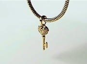 Charm's "Gold Key" Srebro 925