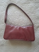 Vintage torebka damska bordowa skóra PU listonoszka na ramię w rękę 