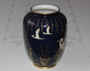 SCHUMANN ARZBERG DUZY WAZON KOBALTOWY RECZNIE MALOWANY