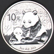 Srebrna Chińska Panda 2012 Ag999 30g
