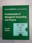 Fundamentals of Managerial Accounting and Finance