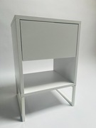 Szafka nocna szerokość 35 cm stelaż metal biała