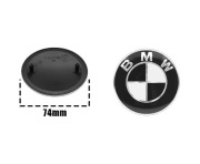 ZNACZEK LOGO TYŁ 74 mm BMW E30 E38 E39 E46 E60 E61 E90 X1 X3 X4 X5 X6 E70