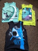 koszulki bez rękawów, tank top 3 szt 158-170