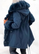 Kurtka parka mega futro 