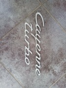 Emblemat napis Cayenne Turbo 