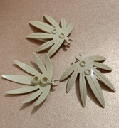 Klocek liść palmowy beżowy - 15 szt.