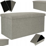 Pufa z pojemnikiem 76 cm – ława, schowek, siedzisko