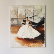 Ręcznie malowany obraz akrylowy - Joanna