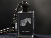 Bay Horse brelok sześcienny ŚWIECĄCY Koń