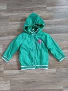 Zielona kurtka wiatrówka 104 cm 