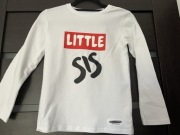 Koszulka z długim rękawem biała 140/146 dziecięca