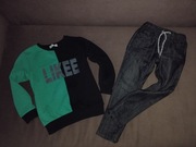 Bluza plus spodnie dla chłopca r 116/122