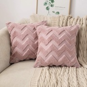 Komplet Poszewek 2 Sztuki 40x40 cm Poszewki Pastelowe Pudrowe Różowe