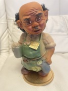 Unikat stara kolekcjonerska figurka z bujającą głową Dziadek HEICO