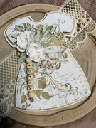 Kartka okolicznościowa handmade na chrzest, pamiątka chrztu świętego