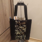 PSY KOTY MYSZY-nowa torba zakupowa z materiału na zamek-rękodzieło handmade