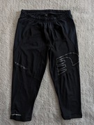 Czarne spodnie krótkie legginsy rybaczki sportowe Newline Iconic L jak nowe