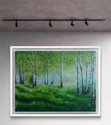 Wiosna akryl na płótnie 50x70cm