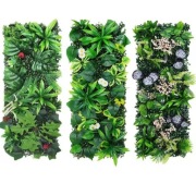 PANEL ROŚLINNY SZTUCZNY ŻYWOPŁOT SZTUCZNE KWIATY TRAWA BALKON OGRÓD 75X25