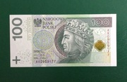 ____ 100 zł  AX z 2012 roku ____ UNC I