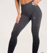 Gym Glamour Legginsy Grey Ombre szare wysoki stan