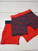 Bokserki chłopięce czerwone granatowe 2 pary Primark 2/3 l.