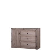 Komoda jedne drzwi trzy szuflady San Remo Jasne 